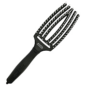 Щетка для волос Fingerbrush Care Iconic Nylon Bristles Black M