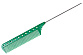 Расчёска с металлическим хвостиком гибкая зеленая - 1
