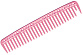 Расческа для стрижки редкозубая розовая - 1