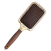 Щетка для волос EXPERT CARE RECTANGULAR Nylon Bristle Gold&Brown L