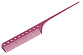 Расчёска с хвостиком гибкая розовая - 1