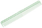 Расческа для стрижки многофункциональная с рельефным обушком 18,5 см зеленая - 1