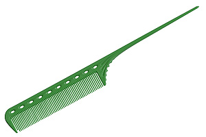 Расчёска с хвостиком гибкая зеленая - 1