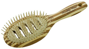 Щётка массажная бамбуковая с ионизацией