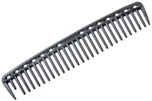 Расчёска редкозубая Y.S.park 452 carbon, черная, термостойкая, 20 см