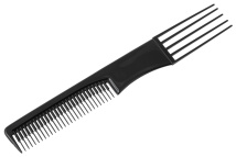 Расчёска FORK COMB черная с вилообразной ручкой