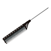 Расческа для начеса с металлическим хвостиком Y.S.park 154-90 black, черная, 23 см  YS-154-90 black Расческа для начеса с металлическим хвостиком Y.S.park 154-90 black, черная, 23 см