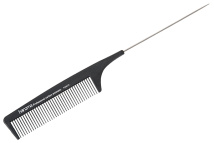 Расческа с металлическим хвостиком (карбон) 22см harizma h10670 Расческа с металлическим хвостиком (карбон) 22см