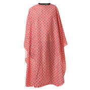 Накидка парикмахерская 140х160см "орнамент" красный