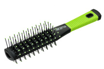 Щётка туннельная двухсторонняя черно-зеленая harizma h10608-16  Щётка туннельная двухсторонняя черно-зеленая