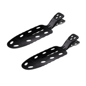 Зажимы для волос Y.S.park No Mark Clip, 2 шт., черные, аллюминевые, 70*20 мм