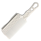 Расческа для стрижки под машинку Y.S.park s282RT white, с рельсой, 24 см, для правшей, белая  YS-s282RTwhite Расческа для стрижки под машинку Y.S.park s282RT white, с рельсой, 24 см, для правшей, белая