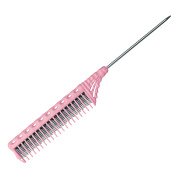 Расческа для начеса Y.S.park 154-90 dolly pink, металлический хвостик- 9 см, розовая, 23 см