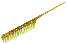 Расчёска с хвостиком гибкая янтарная Y.S.PARK YS-101 camel Расчёска с хвостиком гибкая янтарная