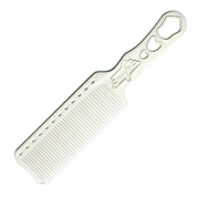 Расческа для стрижки под машинку Y.S.park s282 white, slim type, 24 см, белая   YS-s282 white Расческа для стрижки под машинку Y.S.park s282 white, slim type, 24 см, белая