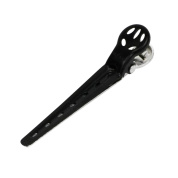 Зажимы для волос 72 мм алюминиевые  (5 шт) черные