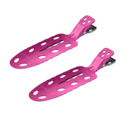 Зажимы для волос Y.S.park No Mark Clip, 2 шт., розовые, аллюминевые, 70*20 мм