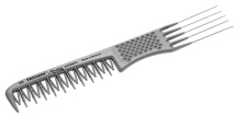 Расчёска с металлической "вилкой" и сложными зубцами