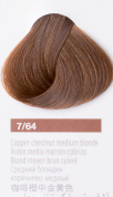 Краска для волос Lakme Collage new 7/64 средний блондин коричнево-медный, 60 мл  27641 Краска для волос Lakme Collage new 7/64 средний блондин коричнево-медный, 60 мл