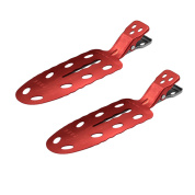 Зажимы для волос Y.S.park No Mark Clip, 2 шт., красные, аллюминевые, 70*20 мм