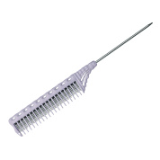 Расческа для начеса Y.s.park 154-90 pale purple, 23см, металлический хвостик - 9 см, цвет- бледно- фиолетовый  YS-154-90 purple Расческа для начеса Y.s.park 154-90 pale purple, 23см, металлический хвостик - 9 см, цвет- бледно- фиолетовый