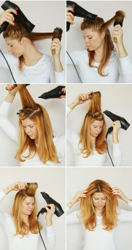 Как поднять завитые волосы