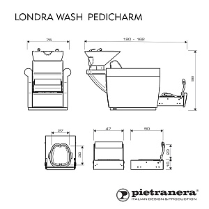 Мойка парикмахерская LONDRA WASH PEDICHARM - 7