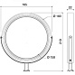 Зеркало парикмахерское NABUCCO LED - 2