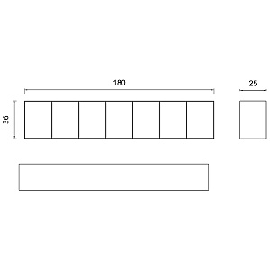 Витрина OPALE WALL 180 Gamma&Bross GAVA009VE - Изображение №2 Витрина OPALE WALL 180 - 2