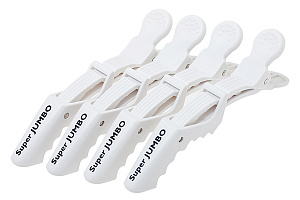 Зажим для волос усиленный JUMBO 14см, 4 штуки harizma h10986-01 - Изображение №3 Зажим для волос усиленный JUMBO 14см, 4 штуки - 3