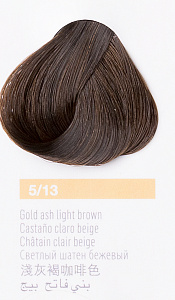 Краска для волос Lakme COLLAGE new 5/13, светлый шатен, крем-гель, без парабенов, 60мл - 1