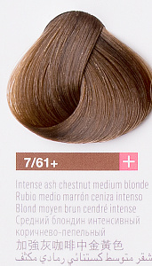 Краска для волос Lakme Collage new 7/61, средний блондин коричнево-пепельный, 60 мл - 1