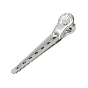 Зажимы для волос 72 мм алюминиевые  (5 шт) серебро