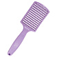 Щетка массажная Nylon широкая из экологичного пластика с добавлением соломенного волокна фиолетовая - 2