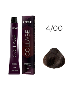 Краска для волос Lakme Collage new 4/00, средний шатен, 60 мл