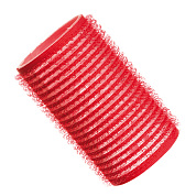 Бигуди с липучкой красные, диаметр 36 мм
