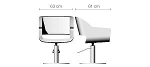 Кресло парикмахерское ASTRID - 4