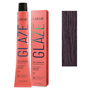 Краска для волос Lakme Glaze 6/20 Graphite, полуперманентная, без аммиака, графит, 60 мл - 3
