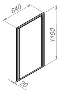 Зеркало ТЭКТУМ СЛИМ - 3