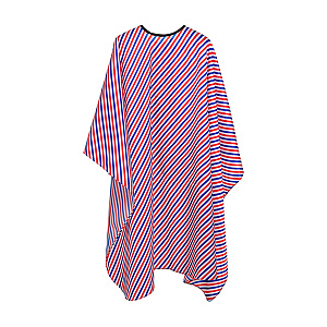 Накидка парикмахерская 140х160см диагональные полосы