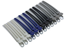 Зажимы цветные алюминий+пластик 10 см Зажимы цветные алюминий+пластик 10 см