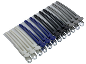 Зажимы цветные алюминий+пластик 10 см  9340733 Зажимы цветные алюминий+пластик 10 см