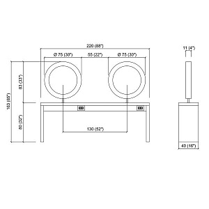 Зеркало парикмахерское DUOBERT - 3