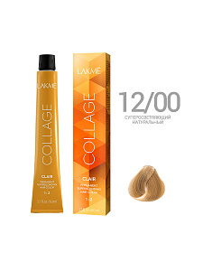 Краска для волос Lakme Collage new 12/00, суперосветляющий блонд натуральный, 60 мл  29984 - Изображение №1 Краска для волос Lakme Collage new 12/00, суперосветляющий блонд натуральный, 60 мл - 1