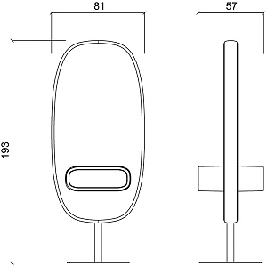 Зеркало парикмахерское HUMAN CENTRAL Gamma&Bross GKR0015PO - Изображение №2 Зеркало парикмахерское HUMAN CENTRAL - 2