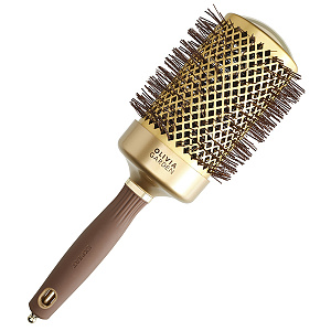 Термобрашинг EXPERT BLOWOUT SHINE Wavy Bristles Gold&Brown 65 мм OLIVIA GARDEN ID2052/OGBNT64 - Изображение №1 Термобрашинг EXPERT BLOWOUT SHINE Wavy Bristles Gold&Brown 65 мм - 1