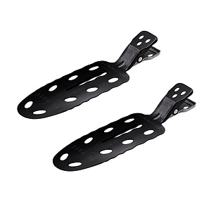 Зажимы для волос Y.S.park No Mark Clip, 2 шт., черные, аллюминевые, 70*20 мм  No Mark Clip black - Изображение №1 Зажимы для волос Y.S.park No Mark Clip, 2 шт., черные, аллюминевые, 70*20 мм - 1