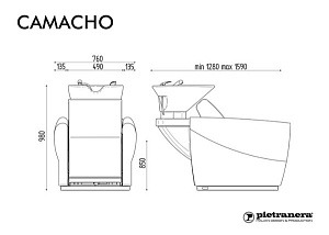 Мойка парикмахерская CAMACHO FIRST - 5