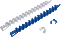 Бигуди 7 мм спиральные, в комплекте с зажимами Бигуди 7 мм спиральные, в комплекте с зажимами