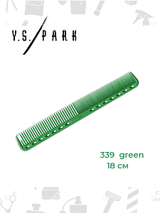 Расчёска для стрижки Y.S.park 339 green, 18 см, зеленая, универсальная - 2